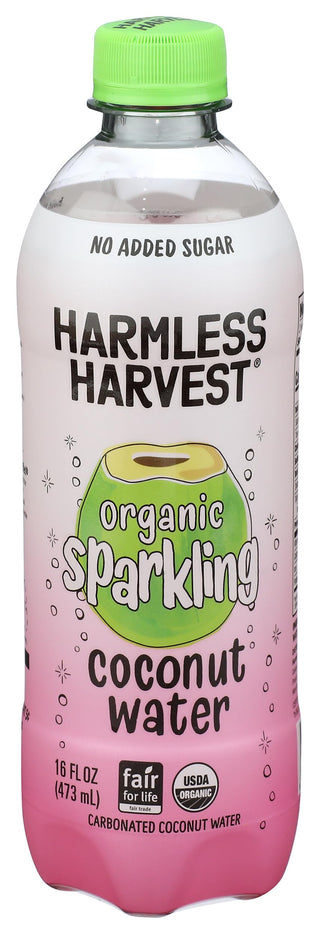Organic Sparkling Coconut Water by Harmless Harvest – 16 Fl Oz (Pack of 1), clear, Model 0810068900811