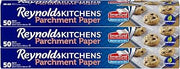 Reynolds Kitchens Parchment Paper Roll with SmartGrid - 3 Boxes of 50 Square Feet (150 Sq. Ft) (Value Pack)