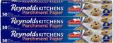 Kitchens Parchment Paper Roll with SmartGrid - 3 Boxes of 50 Square Feet (150 Sq. Ft) (Value Pack) by Reynolds – 50 Sq Ft (Pack of 3), Paper, Pack of 2