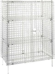 Metro SEC65C Super Erecta Chrome Plated Heavy Gauge Wire Stationary Security Storage Unit, 50-1/2" Length x 33-1/2" Width x 66-13/16" Height