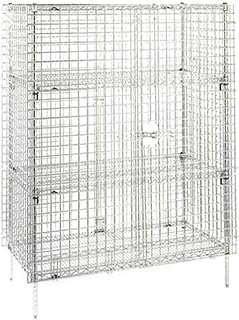 Metro SEC65C Super Erecta Chrome Plated Heavy Gauge Wire Stationary Security Storage Unit, 50-1/2" Length x 33-1/2" Width x 66-13/16" Height