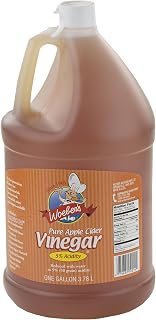 Woeber's Pure Apple Cider Vinegar, 5% Acidity, 128 Ounces (1 Gallon Jug)