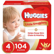 Little Snugglers Baby Diapers Size by HUGGIES – Size 4, Polypropylene, Polyethylene, Polyurethane, Polyester, Sodium Polyacrylate, Light Blue, Model 10036000442325