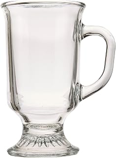 Anchor Hocking 69738 Irish Coffee Mug, 8 oz., Clear