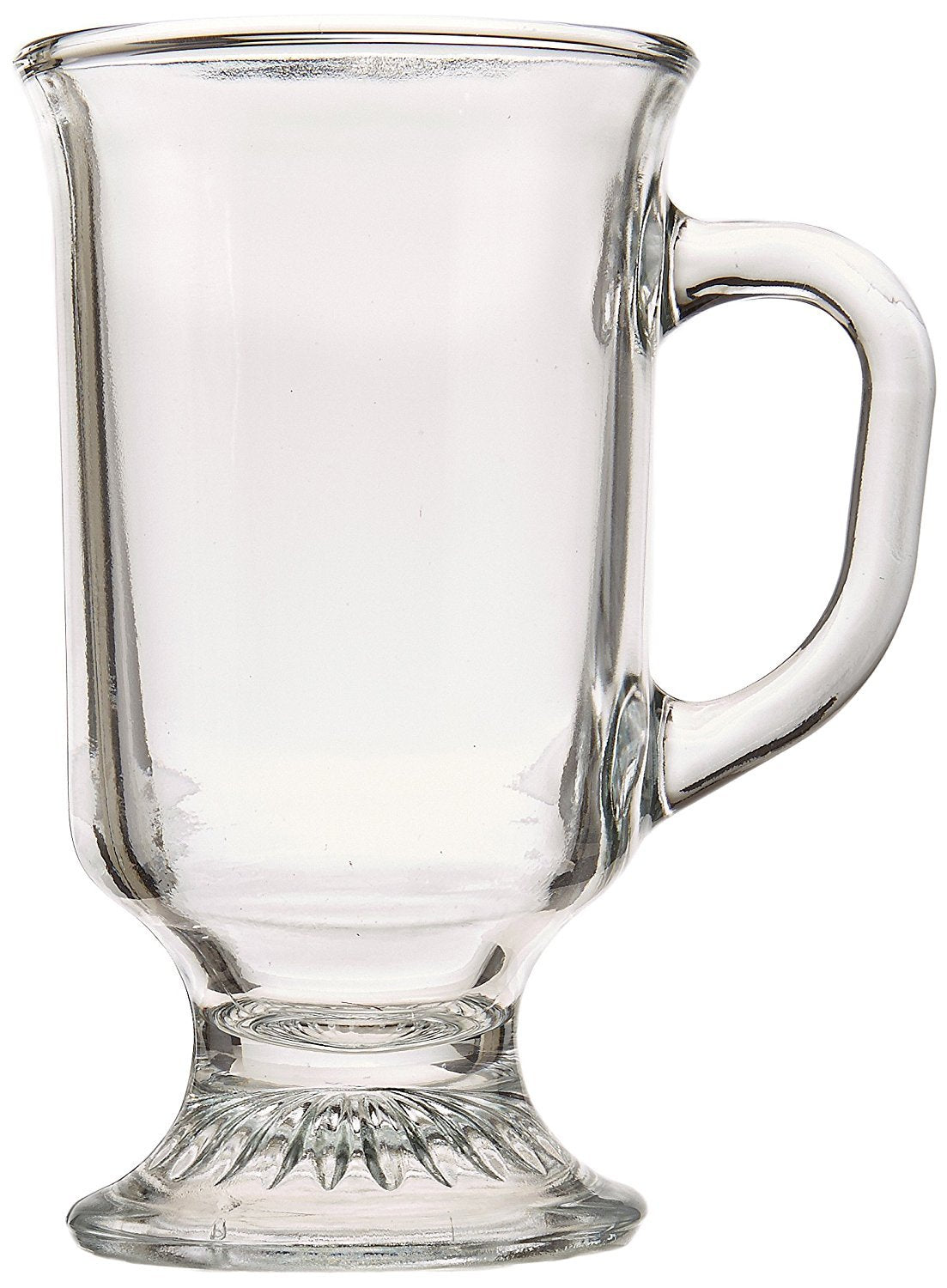 Irish Coffee Mug by Anchor Hocking – 8 Ounces, Glass, Clear, Model 69738
