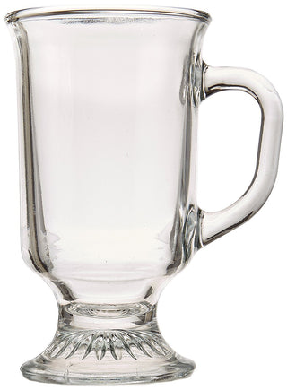 Irish Coffee Mug by Anchor Hocking – 8 Ounces, Glass, Clear, Model 69738