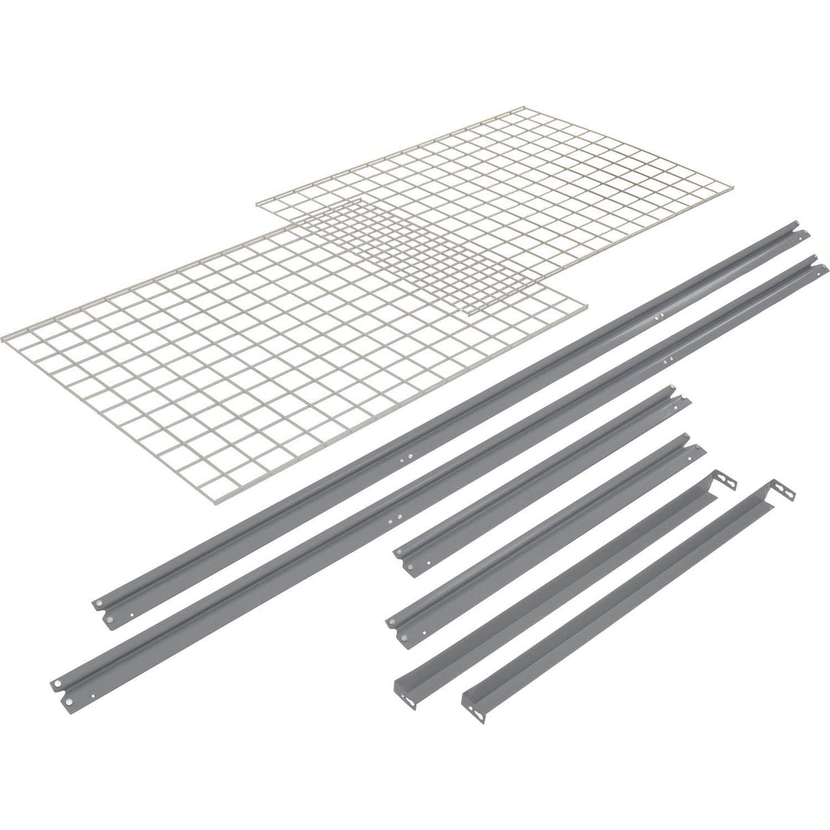 Additional Level For 96"W x 24"D High Capacity Rack Wire Deck by Global Industrial – Wire Deck, Gray, Model 581103GY