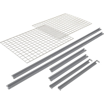 Additional Level For 96"W x 24"D High Capacity Rack Wire Deck by Global Industrial – Wire Deck, Gray, Model 581103GY