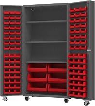 Durham Mobile Cabinet, 102 Bins, 3 Shelves