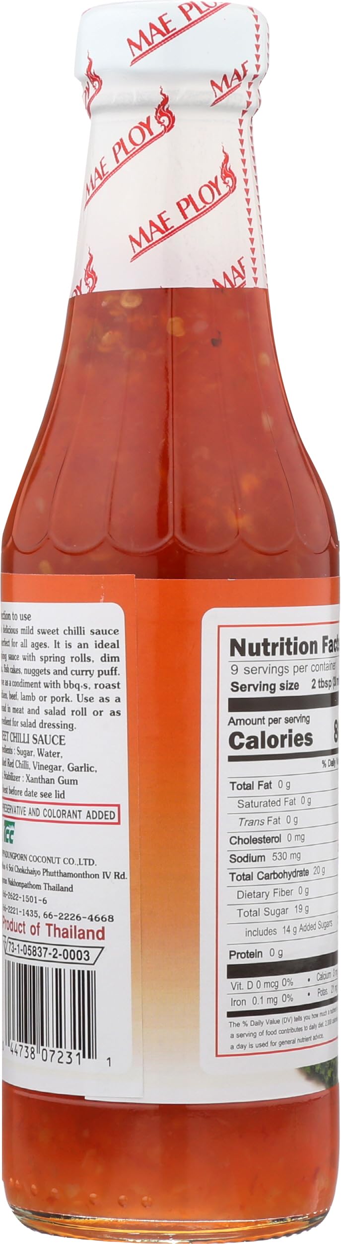 Sauce Chili Sweet, 10 Fl Oz by Mae Ploy – 12 oz x 12, Model 00222272