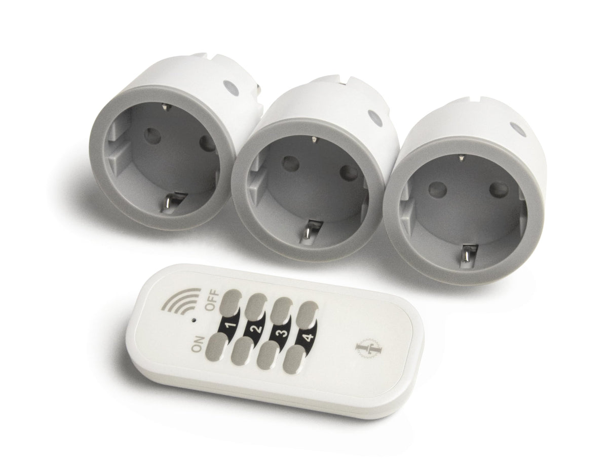 intertechno Adaptor Plug Set by Inter Techno – Metal, White, Model ITI-14