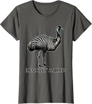 Legally A Bird Funny Emu Lover Animal Skin Pattern T-Shirt