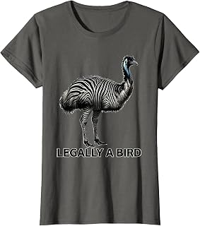 Legally A Bird Funny Emu Lover Animal Skin Pattern T-Shirt