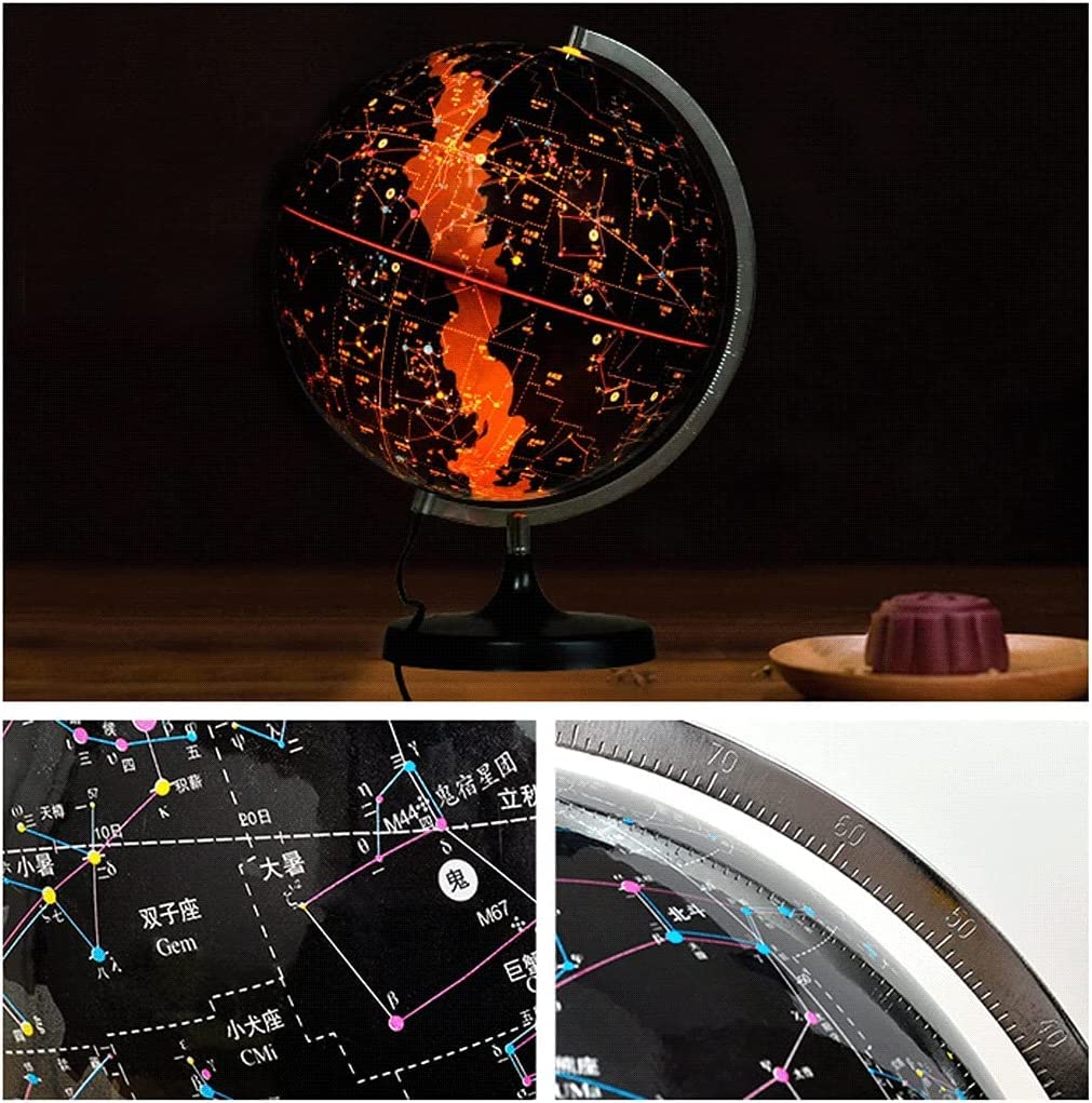 Large Clear Constellation Globe Black with Glowing Globe Clear Text...(A) by xdgFHsy – One Size, Resin, A, Model xdgFHsy