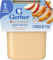 Gerber Stage 2 Apple Chicken Baby Food, 4 Oz, 16 Pack