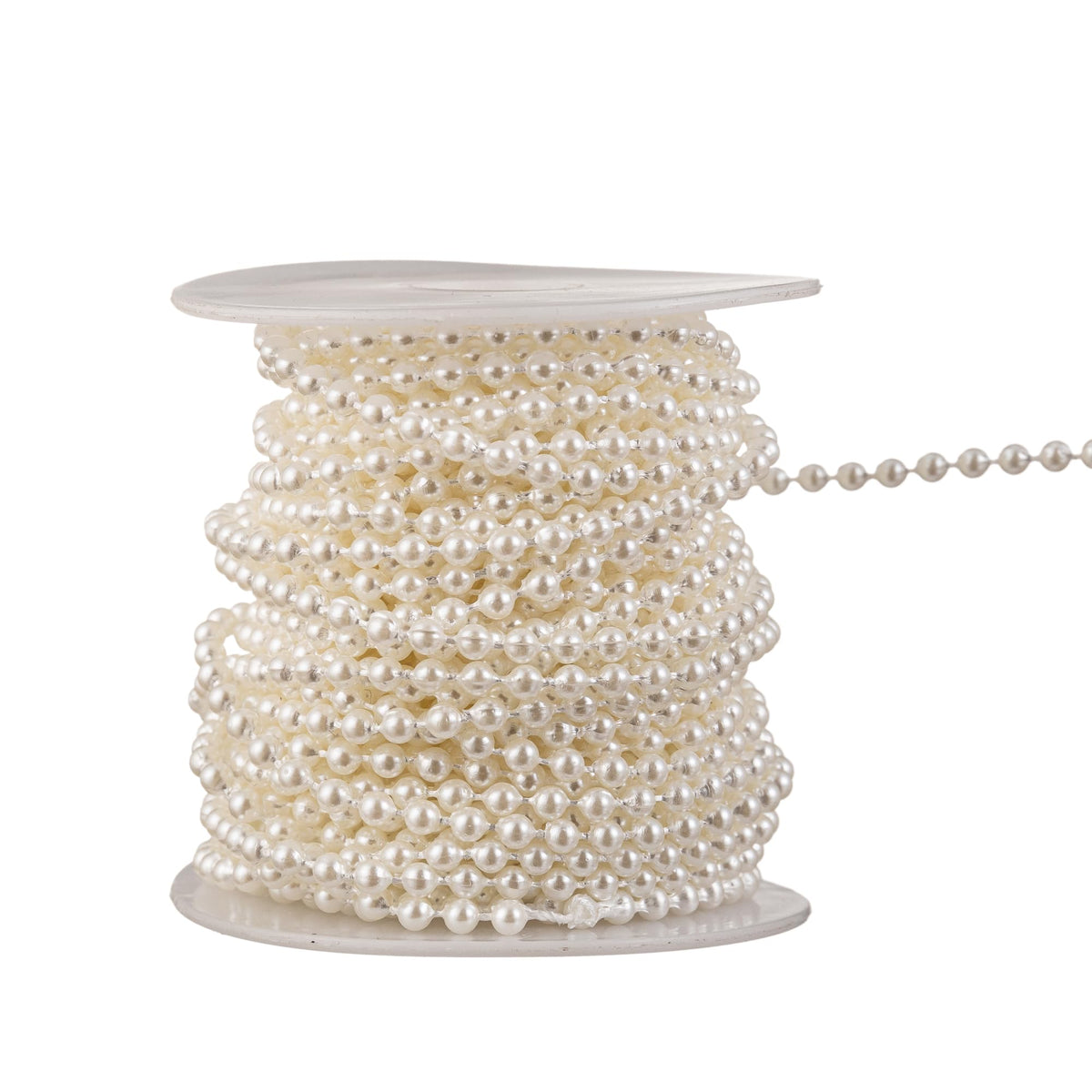 3mm Millet Beads Crafts Faux Pearl Beads Garland Pearl Bead Roll Strand of Pearls to Decorate Floral Centerpieces Wedding Party Favor Christmas Tree(33 Feet Ivory) by YoungJewl –