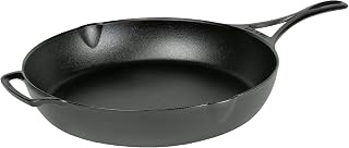 Lodge Blacklock 12" Triple Seasoned Cast Iron Skillet - Lightweight - Easy Cleanup - Premium Cookware