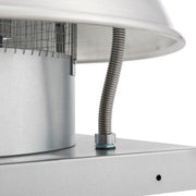 Aluminum Roof Axial Exhaust Fan by Global Industrial – Aluminum, Silver, Model RMD12