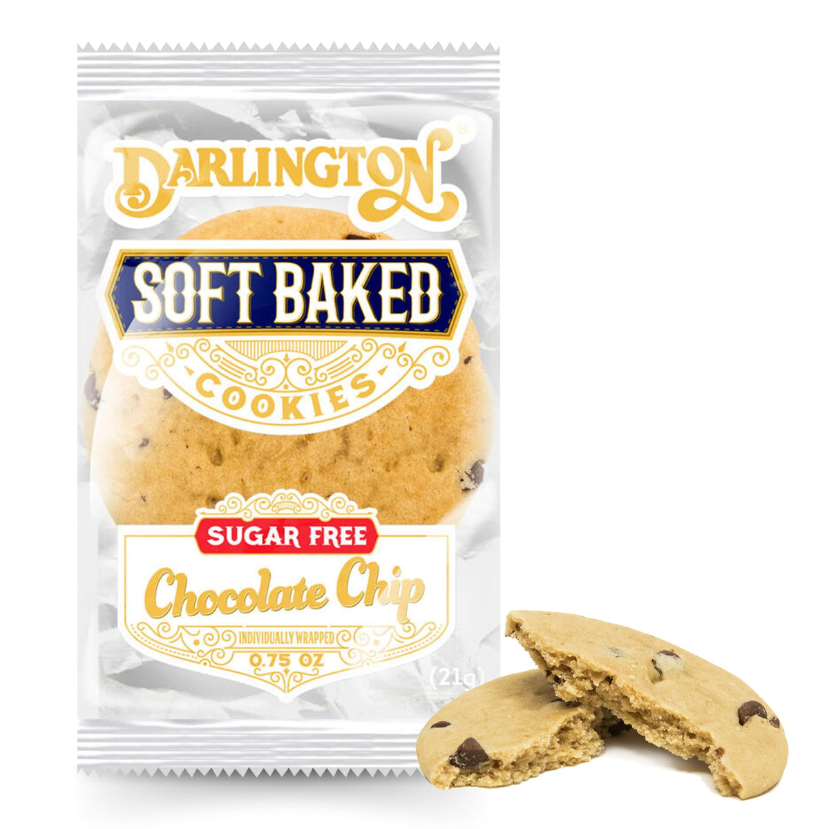 Darlington Snacks Chocolate Chip (Sugar-Free) / 0.75 Ounce (Pack of 106) / 106 Chocolate