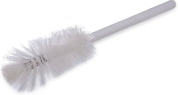 SPARTA 4046702 Plastic Bottle Brush, Decanter Brush, Kitchen Brush With Soft Polyester Bristles For Cleaning, 16 Inches, White