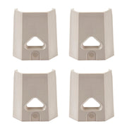 MetroMax i Industrial Plastic Shelving Wedges – 3 inches x 3.5 inches x 2 inches, Plastic, Taupe, Pack of 4, Model MX9985