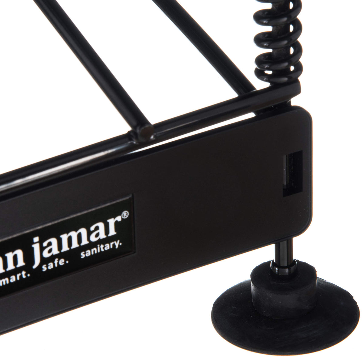 San Jamar 4 Tiers / Open Frame / Black Food Dispensers