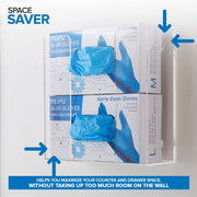 Stock Your Home Double Stack / 1 Count / Blue Lab Supply Dispensers