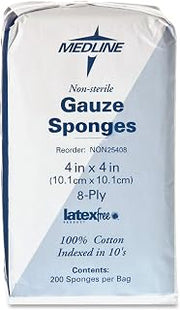 MIINON25408 - Medline Nonsterile Woven Gauze Sponges