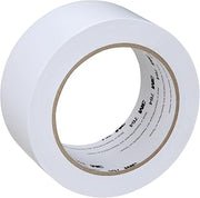 3M General Purpose Vinyl Tape 764, White, 2 in x 36 yd, 5 mil, 1 Roll | Light Traffic Floor Marking Tape, Social Distancing, Color Coding, Safety, Bundling