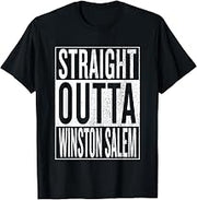 Straight Outta Winston Salem Great Travel Gift Idea T-Shirt T-Shirt