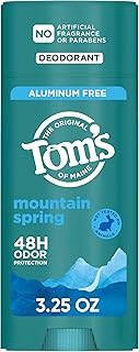 Tom’s of Maine Mountain Spring Aluminum Free Natural Deodorant, 3.25 oz