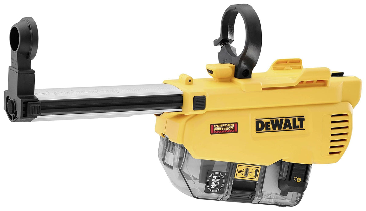 SDS Plus D-Handle Rotary Hammer Cordless Dust Extractor by DEWALT – Composite/Plastic body, Metal chuck and key components, Multicolor, Model DWH205DH-XJ