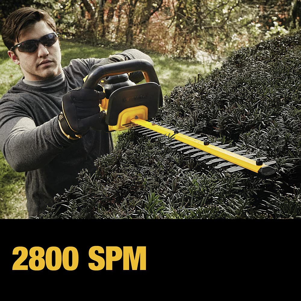 Trimmer Hedge Bare 20V by DEWALT – One Size, Metal, Black/Yellow, Model DCHT820B