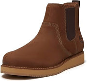 Timberland Men's Redwood Edge Chelsea Boot, Rust Nubuck, 13 Medium