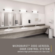 Microburst Automated Odor-Controlling Aerosol Air Care System MB3000 Dispenser LCD Chrome for Restaurants/Hotels/Schools/Airports/Offices by Rubbermaid Commercial Products – Model