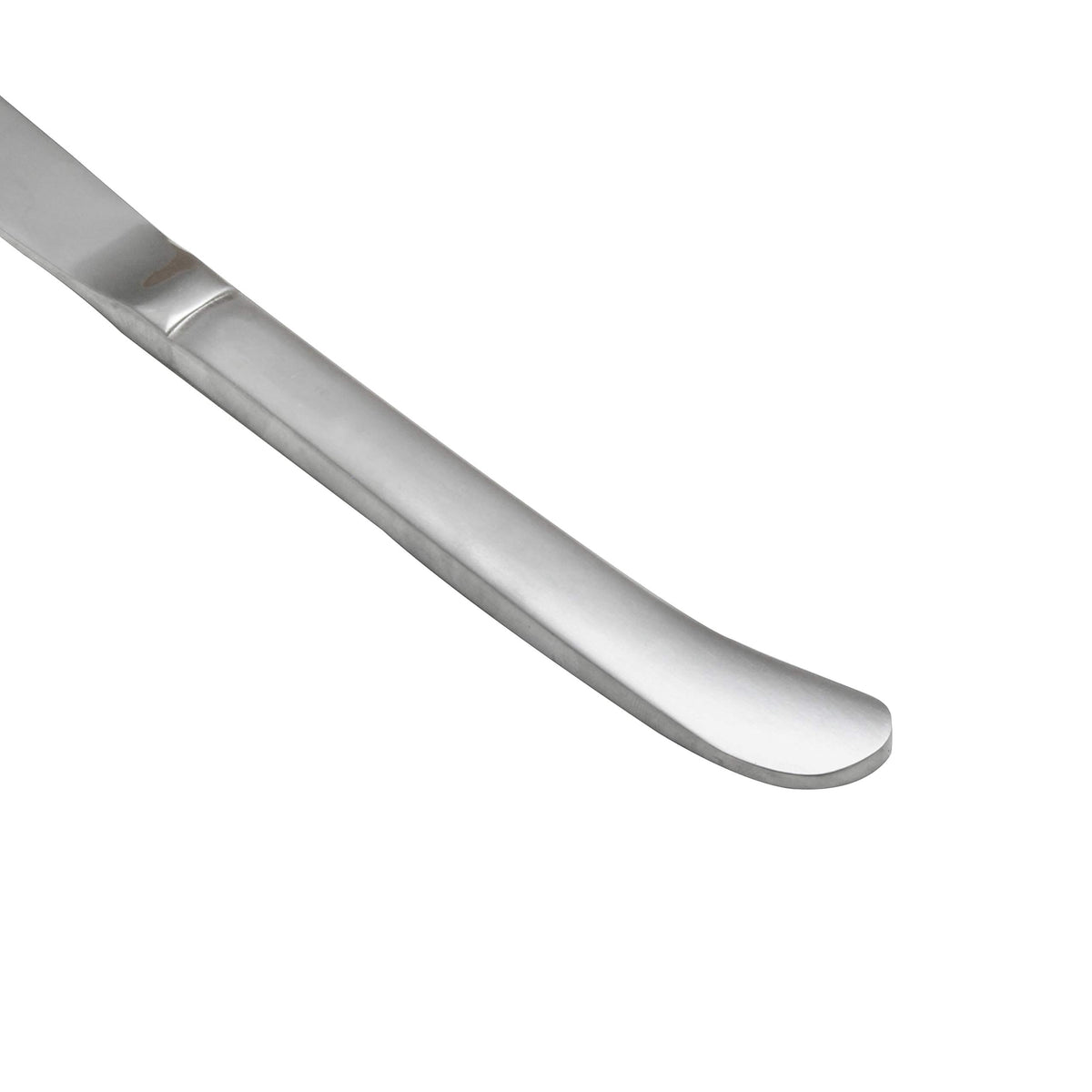 Flatware-Dakota 18/0 satin heavy weight stainless steel dinner knife by Thunder Group – Stainless Steel, Silver, Model SLDK109