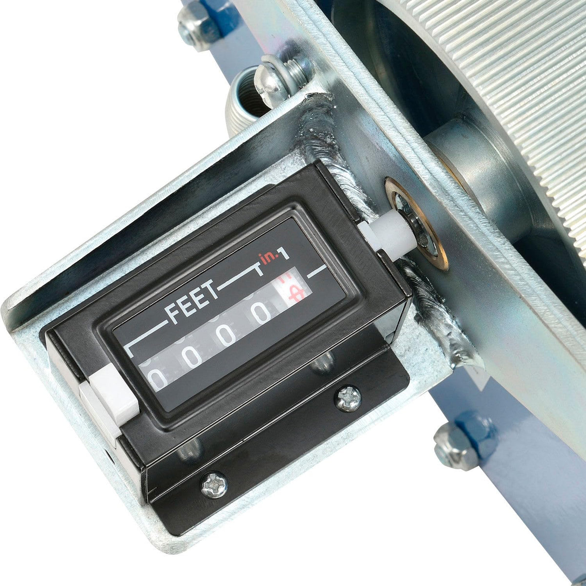 Heavy Duty Wire Meter Counter by Global Industrial – 1/16" - 1", Alloy Steel, Blue, Model WMC01