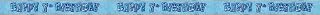 Unique Party 90240-12ft Foil Glitz Blue 7th Birthday Banner