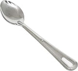 Thunder Group 13" solid basting spoon, stainless steel handle, comes in each