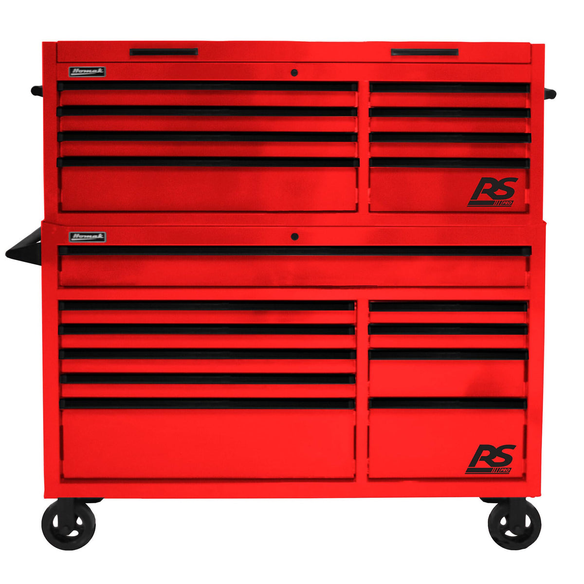 RS Pro by Homak – 23.5"L x 54"W x 21.38"H, Polyvinyl Chloride, Red, Model RD02065800