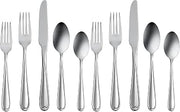 Oneida Dylan 42 Piece Everyday Flatware, Service for 8, 18/0 Stainless Steel, Silverware Set (Pack of 2)
