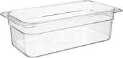Cambro 34CW 3.8 qt Capacity, 12-3/4" Length x 6-15/16" Width x 4" Depth, Camwear Clear Polycarbonate Third Size Food Pan