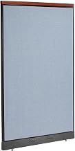 Global Industrial 48-1/4"W x 77-1/2"H Deluxe Electric Office Partition Panel, Blue