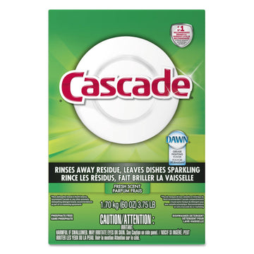 Dishwasher Detergent - Powder - 60 Oz (3.75 Lb) - 1/ Each - White by Cascade – 60 Ounce (Pack of 1), Model PGC95787EA