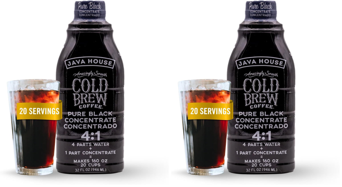 Java House Colombian / 32 Fl Oz (Pack of 2) / Black Iced Coffee & Cold-Brew