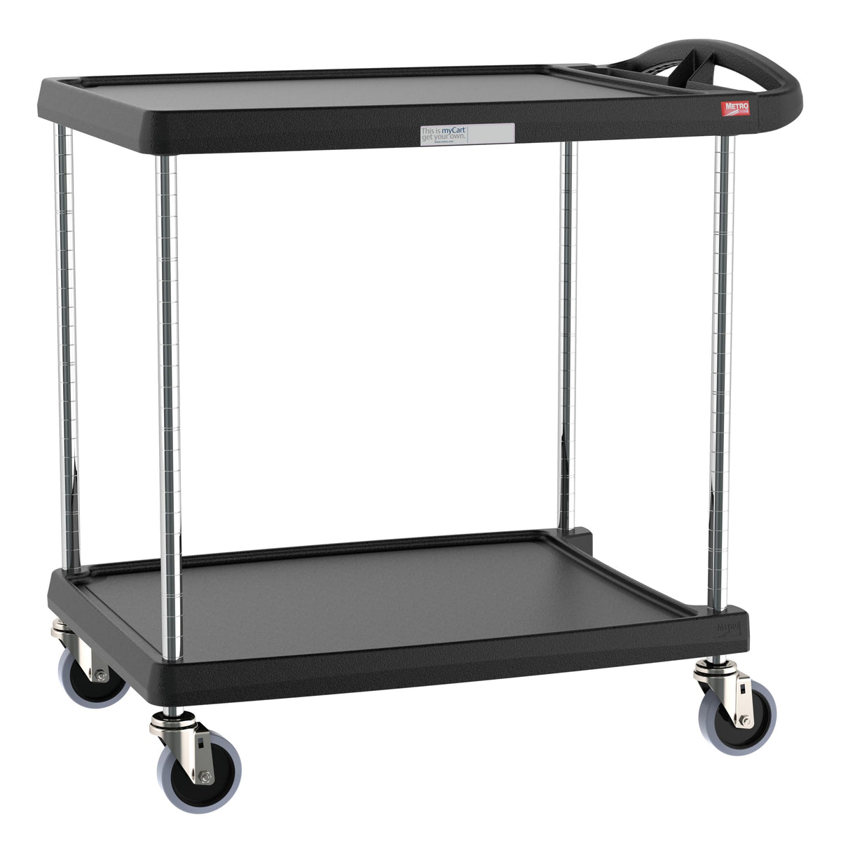 METRO Black / Medium, 2-Shelf / 1 Utility Carts