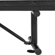 6'L Heavy Duty Expanded Metal Mesh Flat Bench by Global Industrial – 6'L, Alloy Steel, Black, Model 277156BK