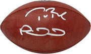 Patrick Mahomes Tom Brady Dual Signed Authentic Duke NFL Football BAS FANATICS - Autographed Footballs