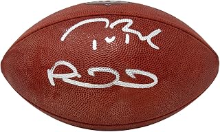 Patrick Mahomes Tom Brady Dual Signed Authentic Duke NFL Football BAS FANATICS - Autographed Footballs