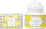 Beekman 1802 Sunshine Lemon Goat Milk Bar Soap (9 oz) + Sunshine Lemon Whipped Body Cream (8 oz) - Scented - Good for Sensitive Skin